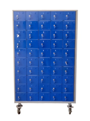 File cabinet with 50 compartments